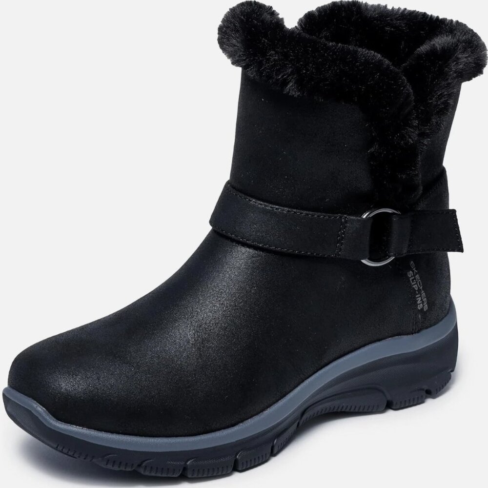 Skechers Women's Easy Going Dreamers Move Slip-ins  Bootie Black Size  7.5